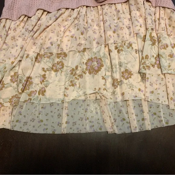 FREE PEOPLE Opposites Attract Floral Mini Sweater Dress - Picture 8 of 11